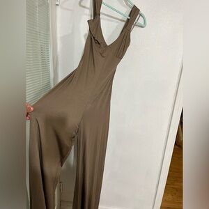 Trinette Turk, NWT Halter  size 12 jumpsuit beach summer color dark tope